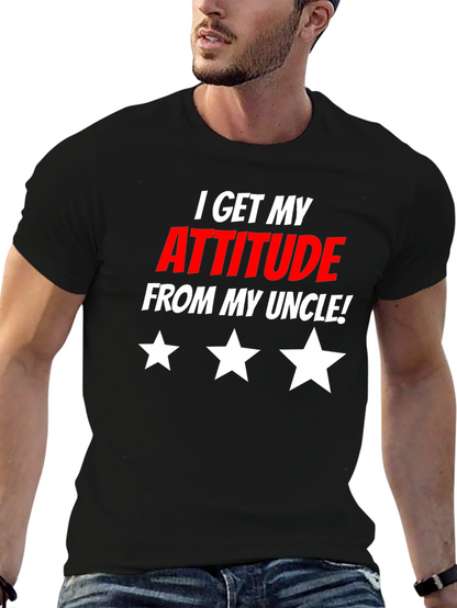 Attitude From Uncle Graphic T-Shirt