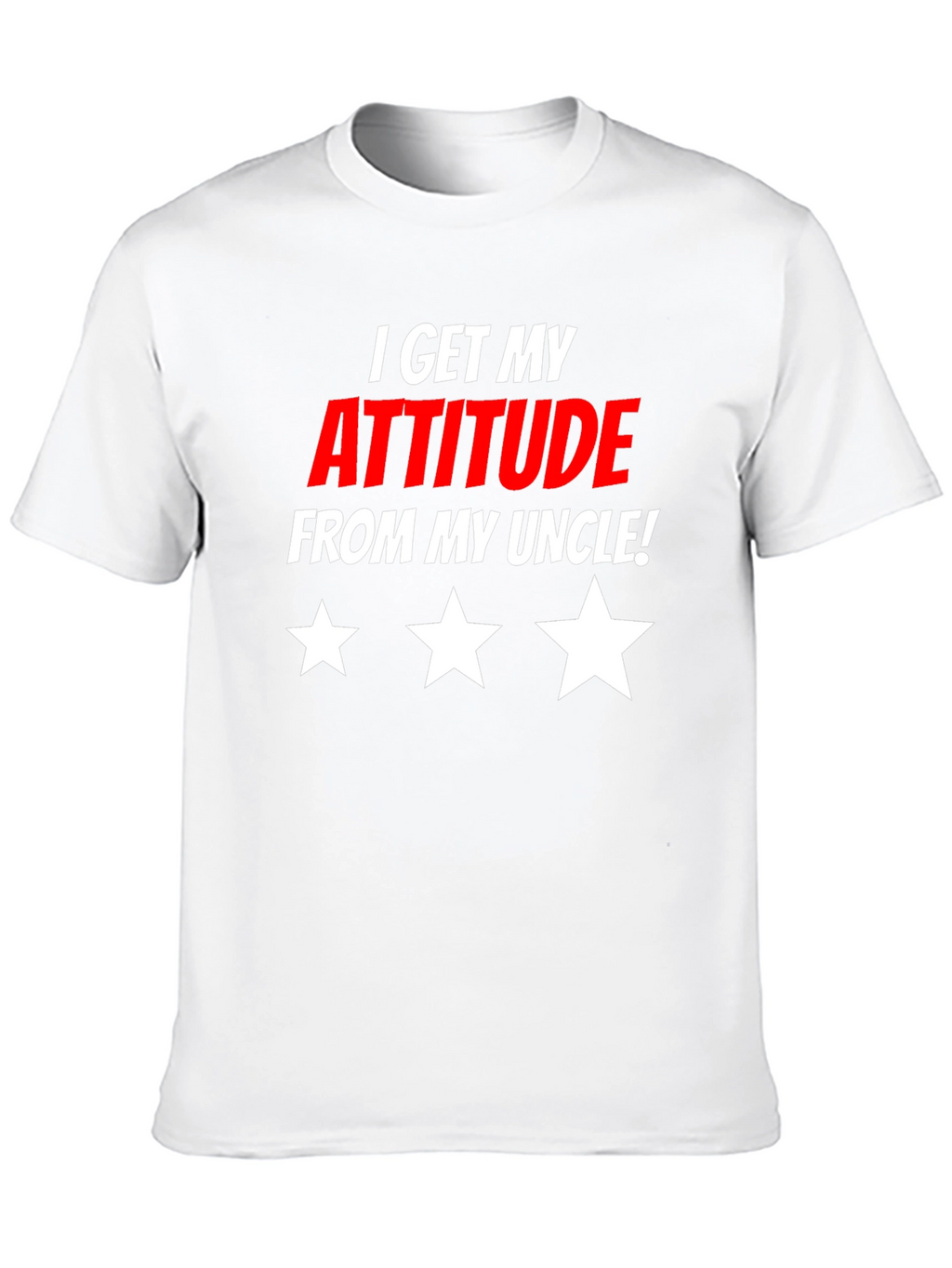 Attitude From Uncle Graphic T-Shirt