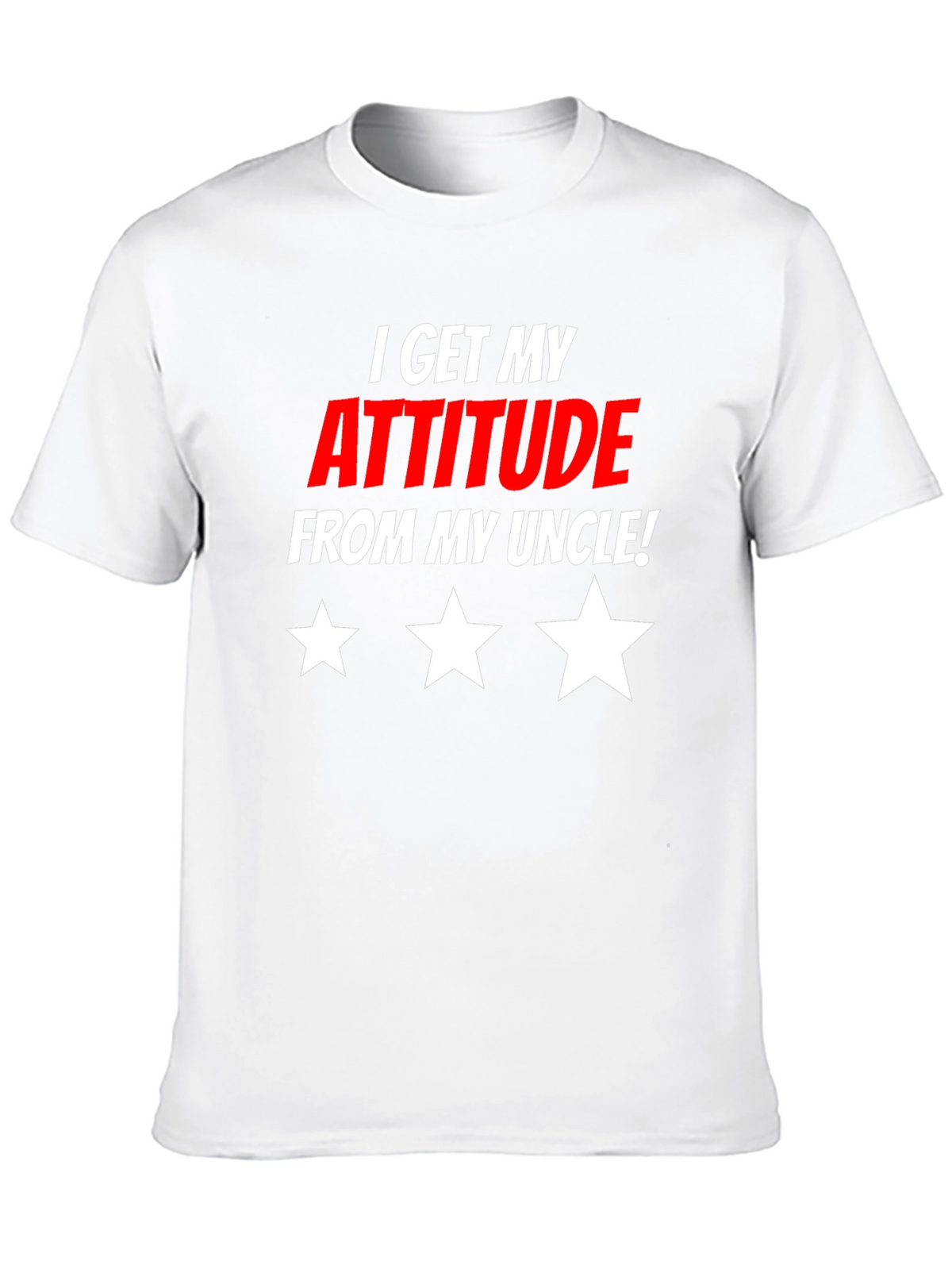Attitude From Uncle Graphic T-Shirt