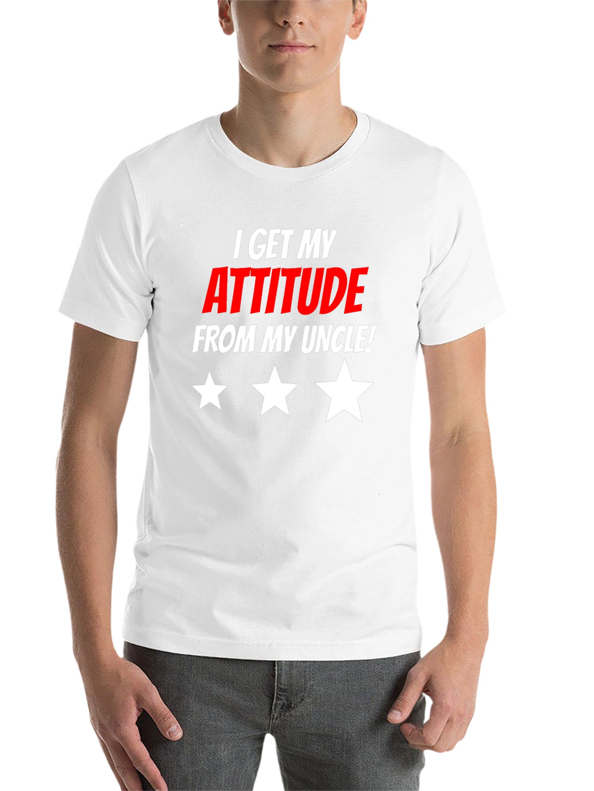 Attitude From Uncle Graphic T-Shirt