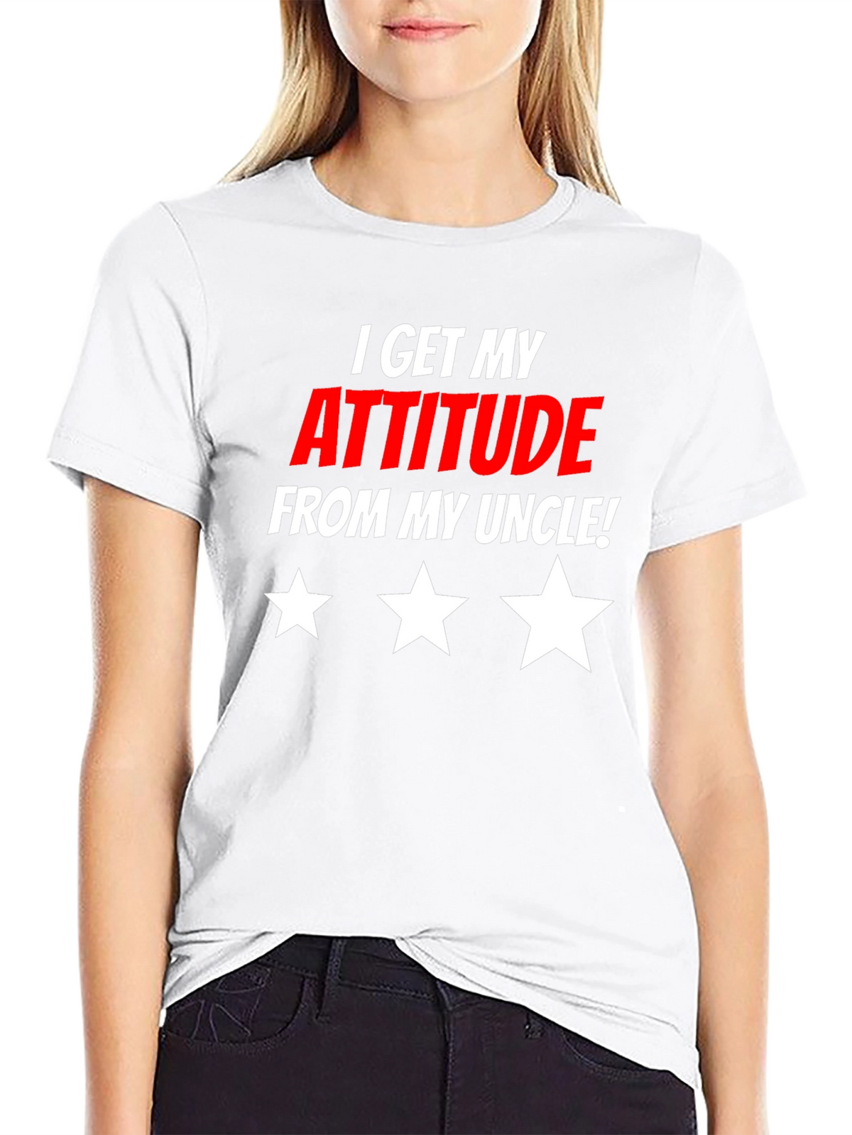 Attitude From Uncle Graphic T-Shirt
