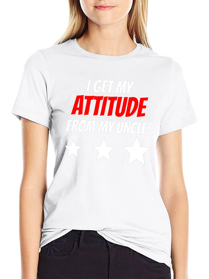 Attitude From Uncle Graphic T-Shirt