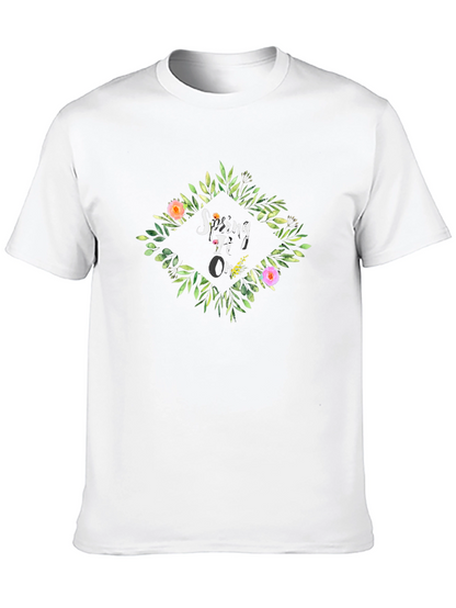 Spring TI On Black Graphic Tee