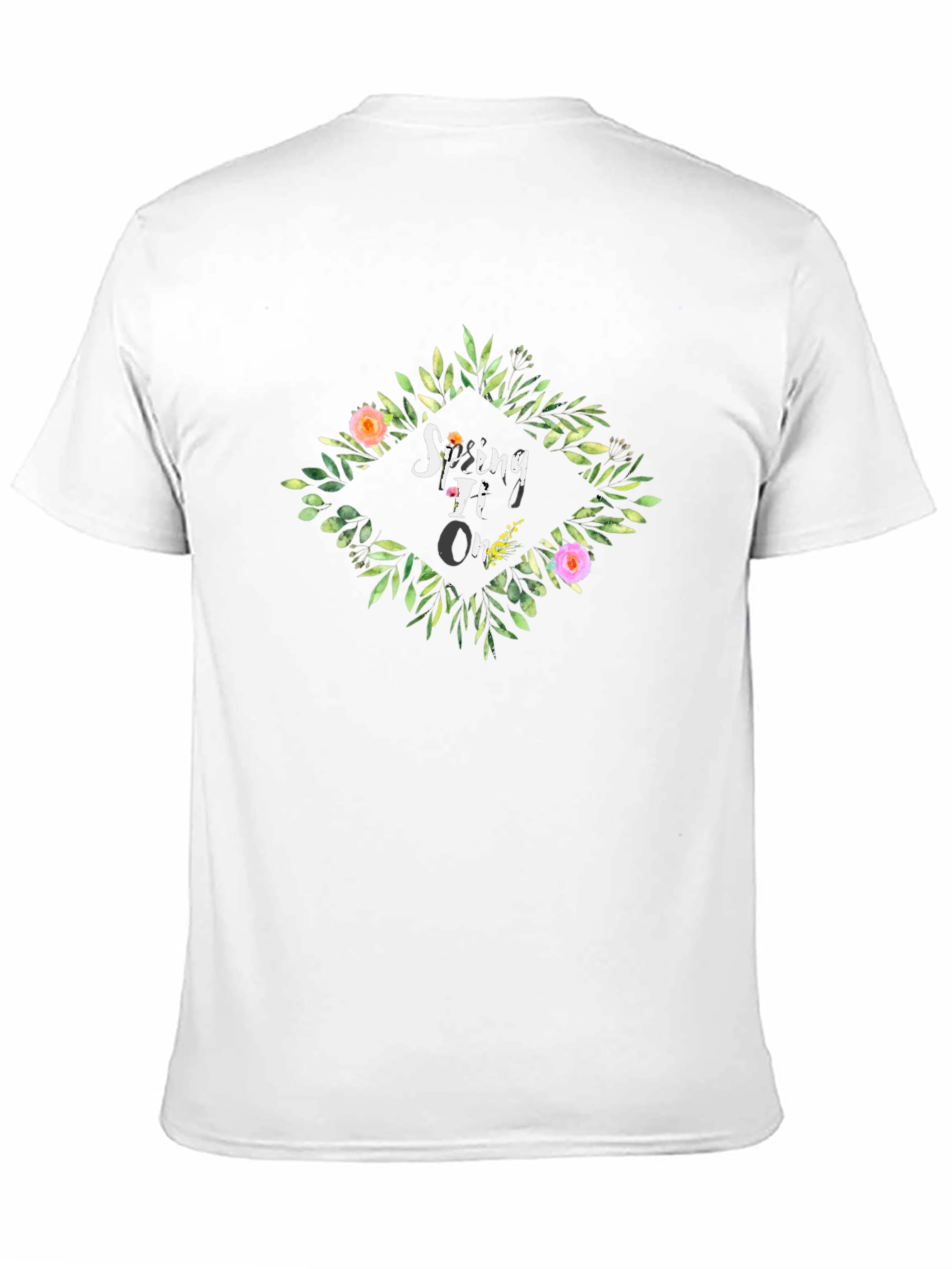 Spring TI On Black Graphic Tee