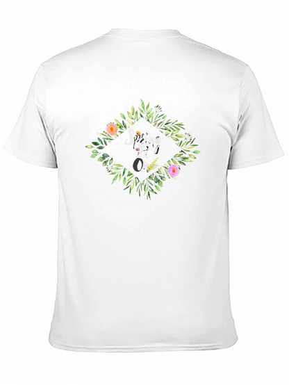 Spring TI On Black Graphic Tee