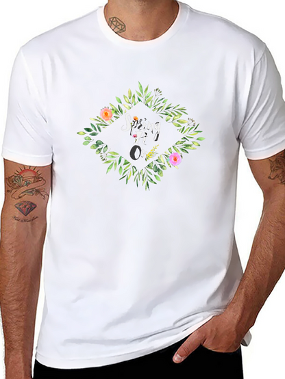 Spring TI On Black Graphic Tee