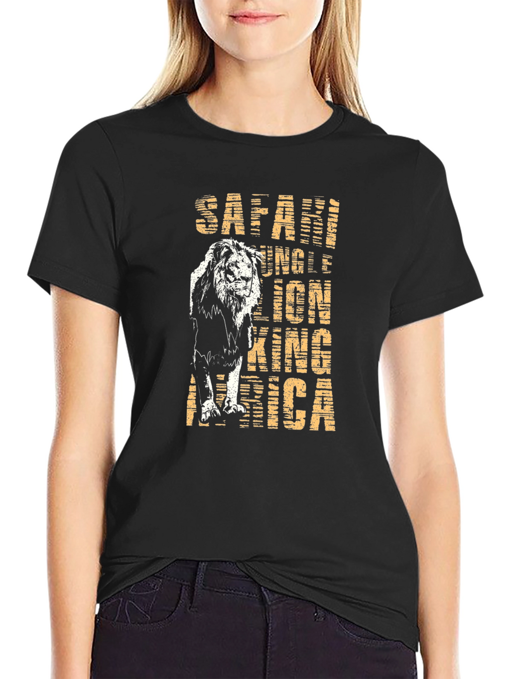 Safari Lion Graphic Tee - King of the Jungle