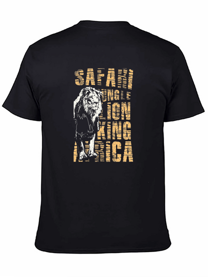 Safari Lion Graphic Tee - King of the Jungle