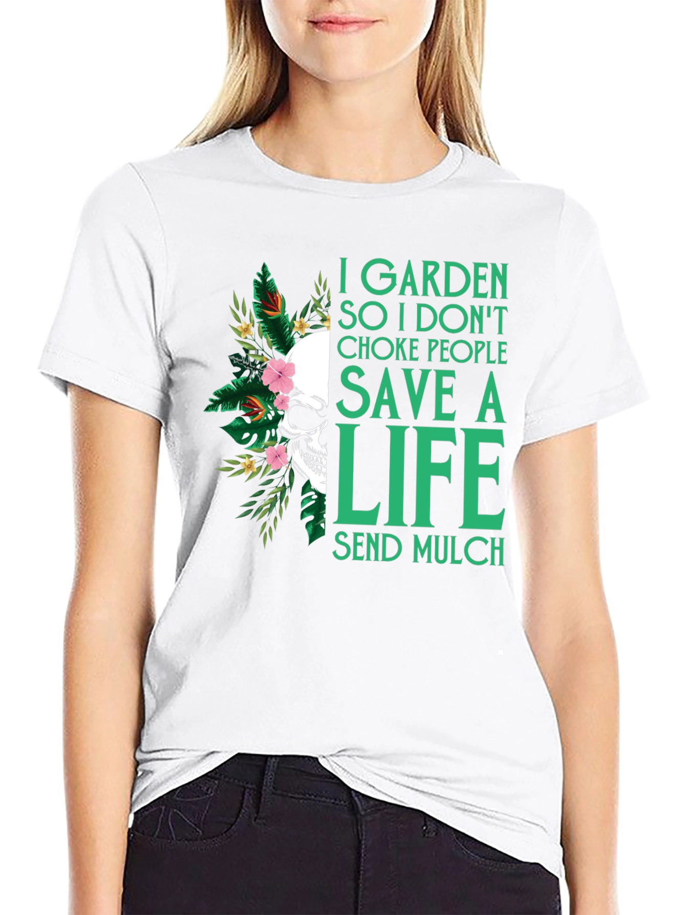 Garden Save a Life Skull T-Shirt