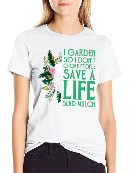 Garden Save a Life Skull T-Shirt