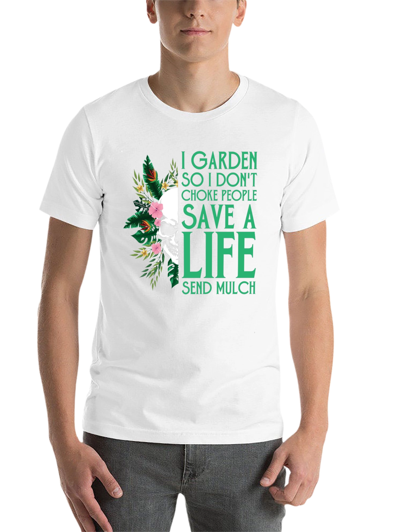 Garden Save a Life Skull T-Shirt