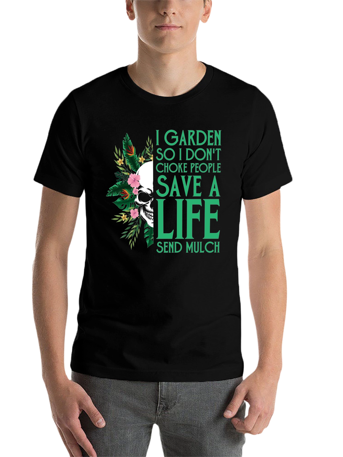 Garden Save a Life Skull T-Shirt