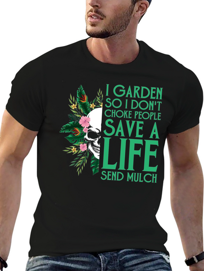 Garden Save a Life Skull T-Shirt