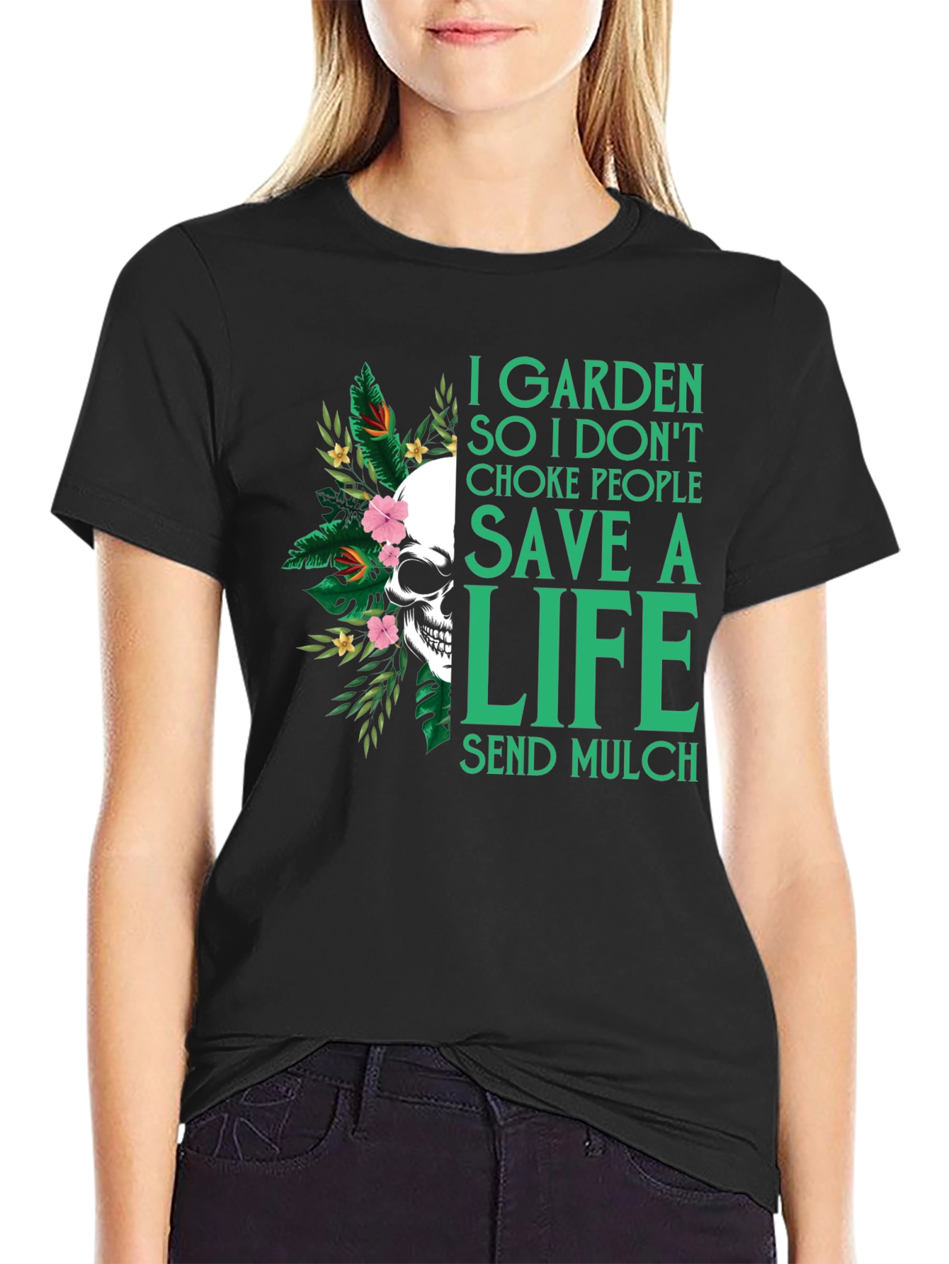 Garden Save a Life Skull T-Shirt