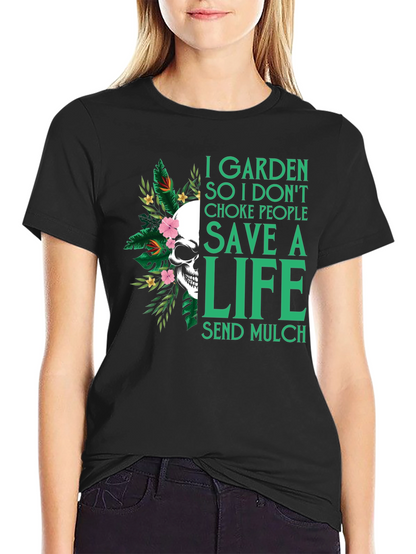 Garden Save a Life Skull T-Shirt
