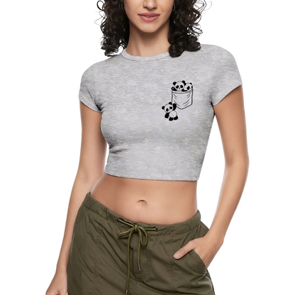 Don¡¯t Be Jealous Black Queen 60s Retro Gold Print Crop Top