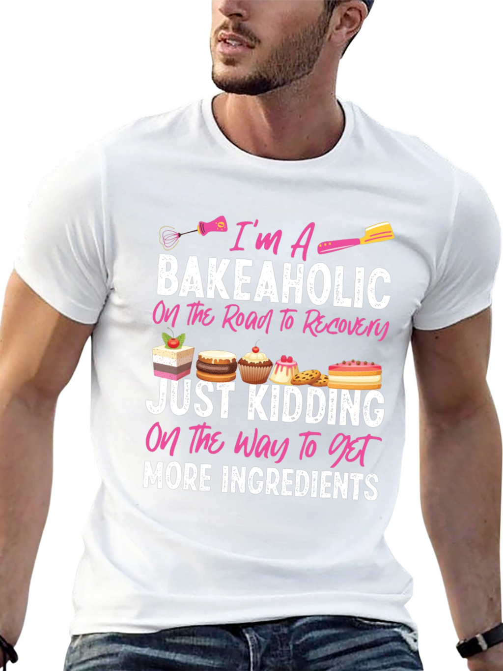 Bakeaholic T-Shirt: Baking Lover Tee