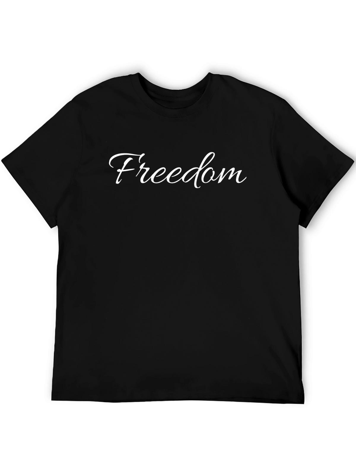 Freedom Graphic Tee - Black Short Sleeve T-Shirt