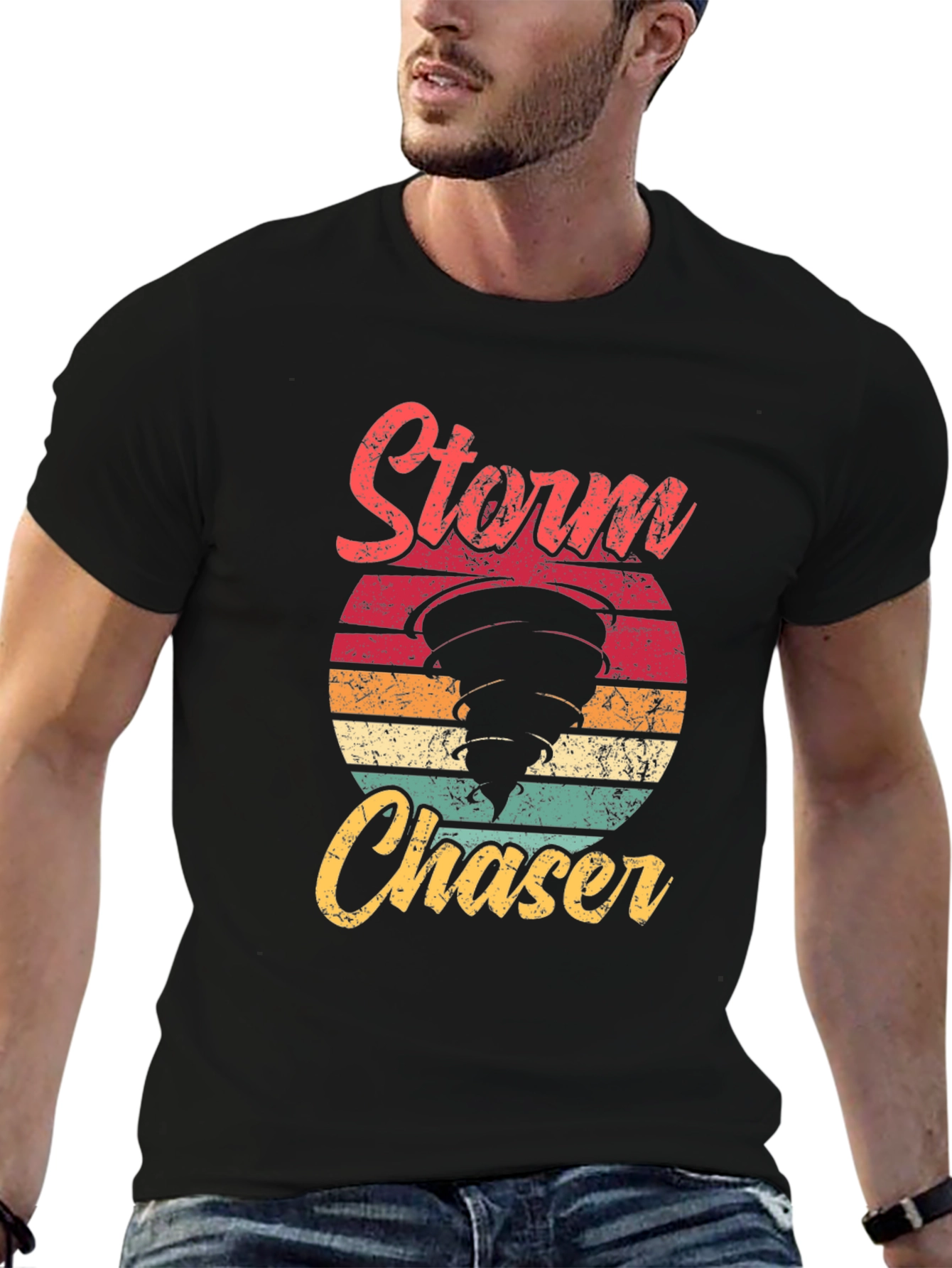 Storm Chaser Graphic Tee - Retro Design