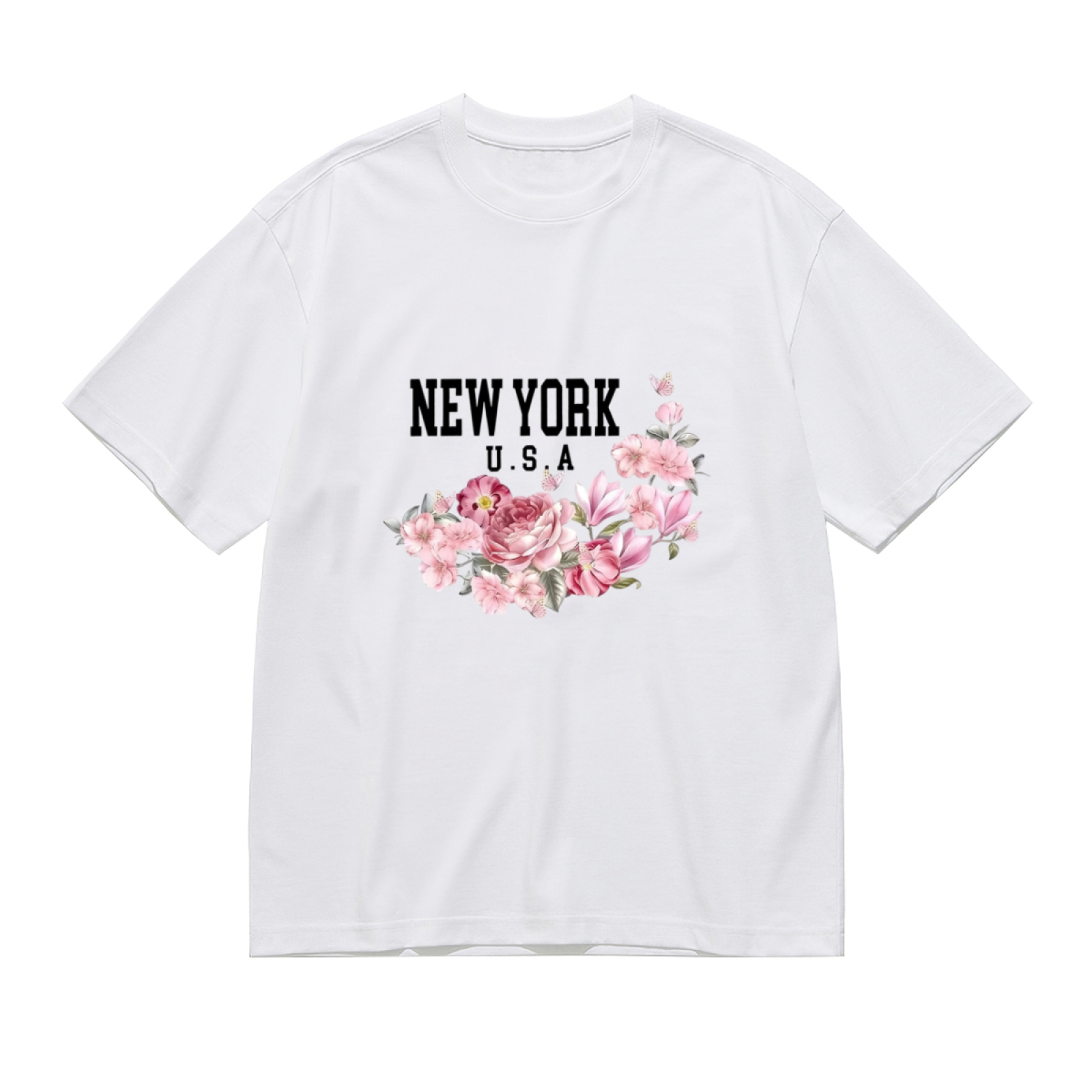 Soft Lavender Twin Purple Roses Minimal Floral Shirt