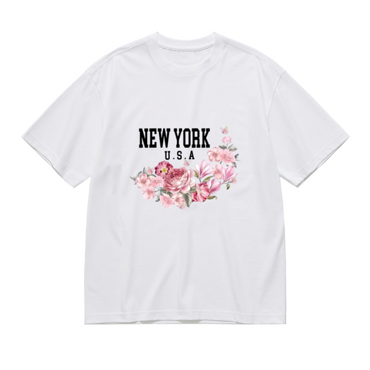 Soft Lavender Twin Purple Roses Minimal Floral Shirt