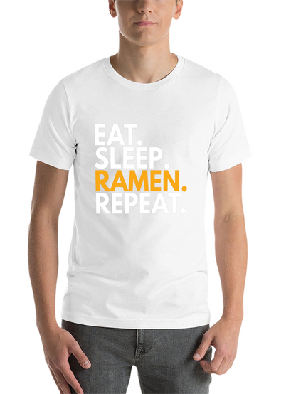 Eat Sleep Ramen Repeat Black T-Shirt