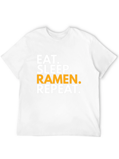 Eat Sleep Ramen Repeat Black T-Shirt