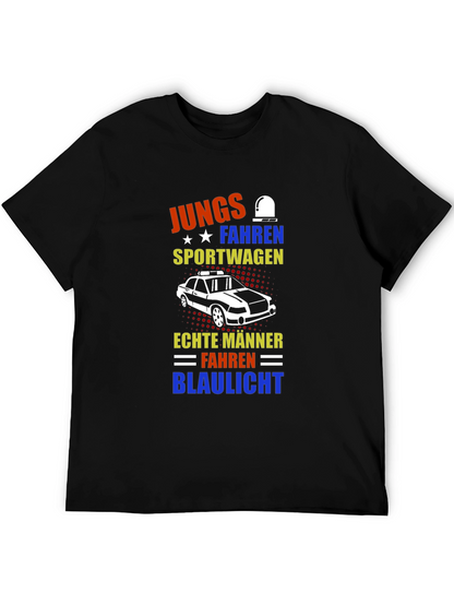 German Humor T-Shirt: Boys Drive Sports Cars
