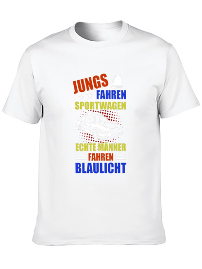 German Humor T-Shirt: Boys Drive Sports Cars