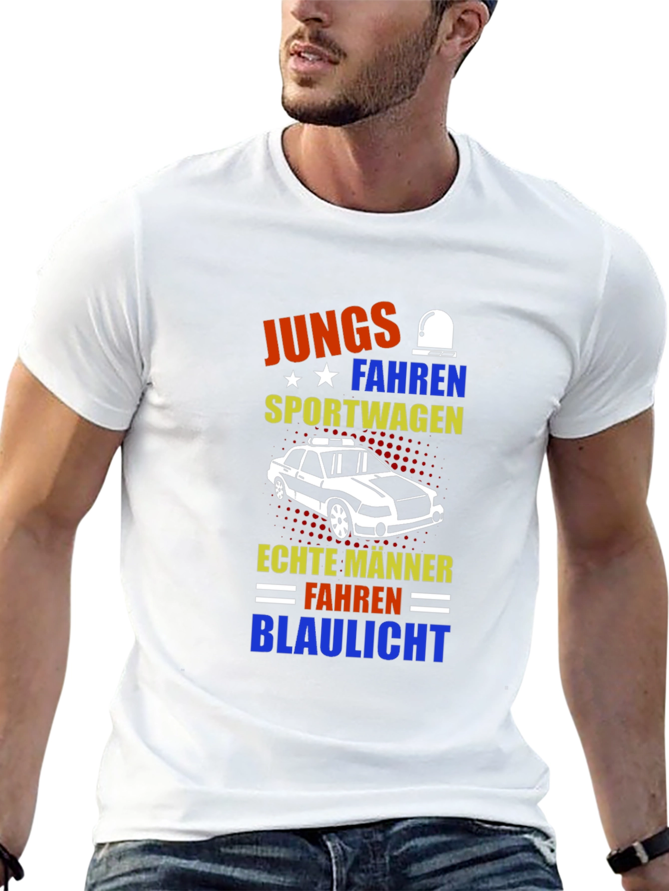 German Humor T-Shirt: Boys Drive Sports Cars