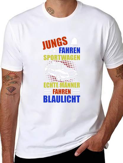 German Humor T-Shirt: Boys Drive Sports Cars