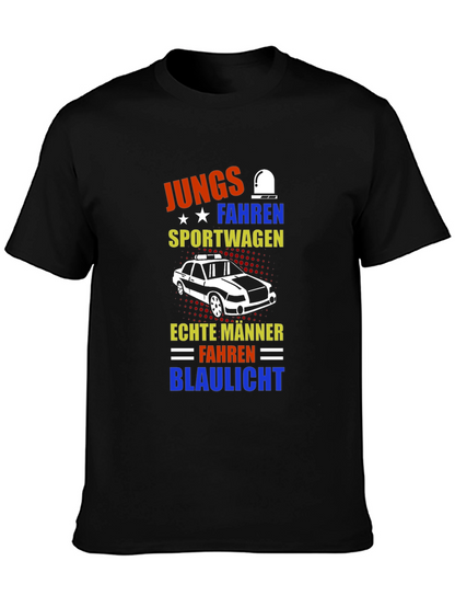 German Humor T-Shirt: Boys Drive Sports Cars