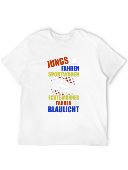 German Humor T-Shirt: Boys Drive Sports Cars