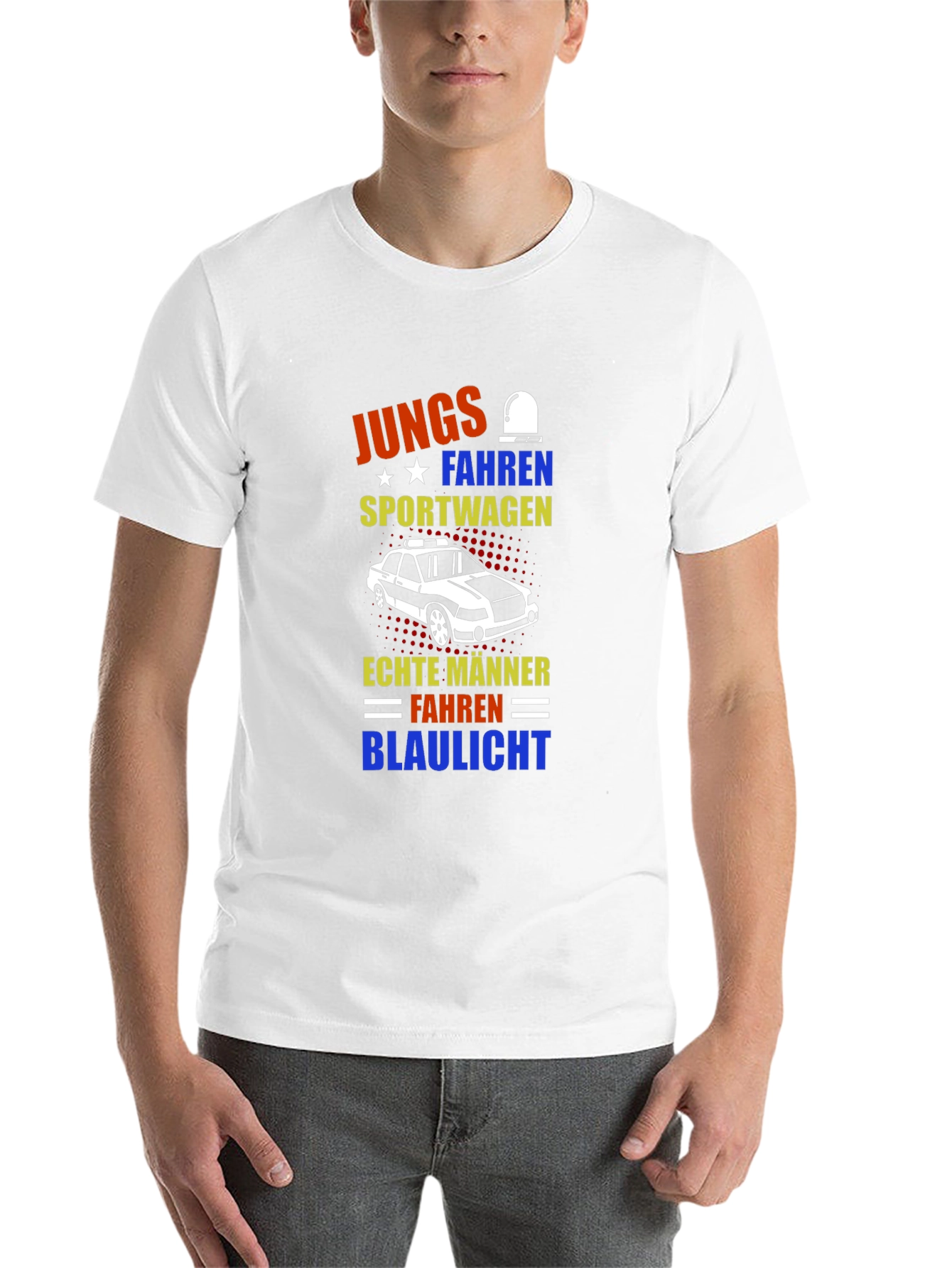 German Humor T-Shirt: Boys Drive Sports Cars