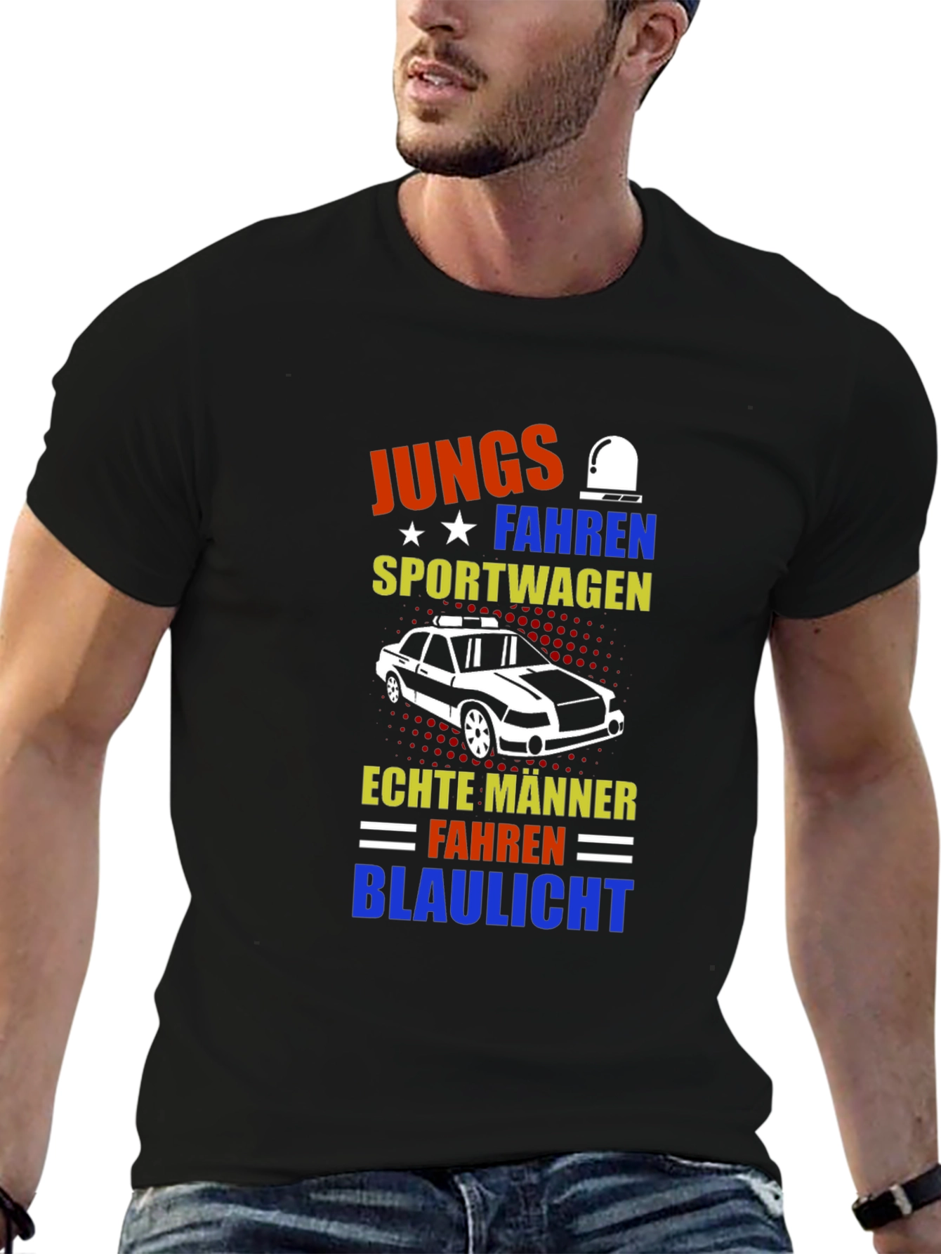 German Humor T-Shirt: Boys Drive Sports Cars