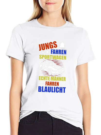 German Humor T-Shirt: Boys Drive Sports Cars