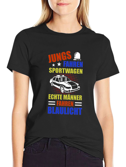 German Humor T-Shirt: Boys Drive Sports Cars