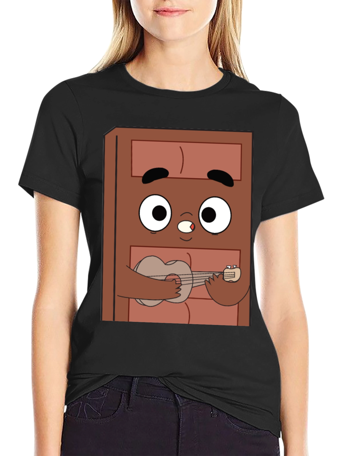 Cartoon Character Ukulele T-Shirt