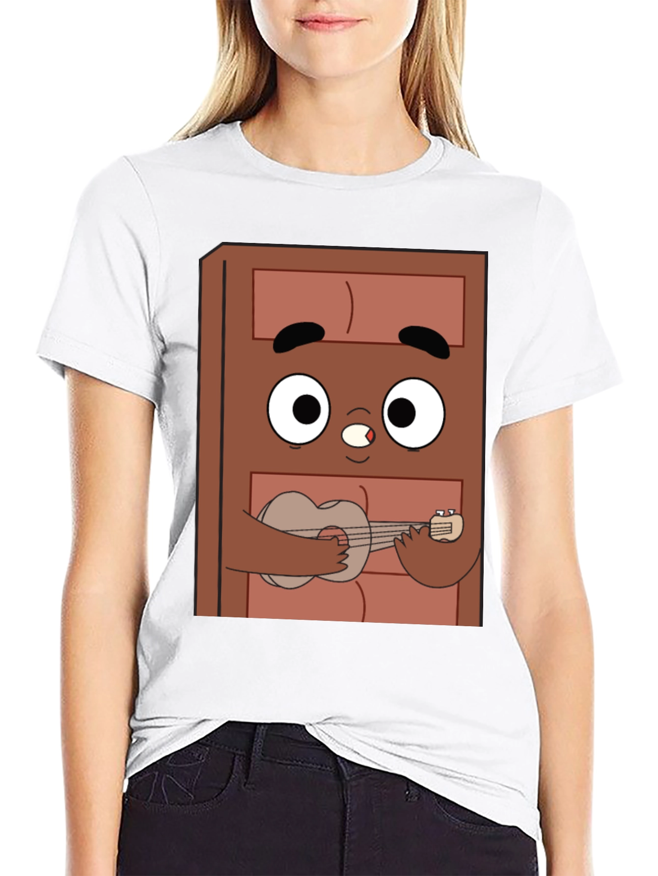 Cartoon Character Ukulele T-Shirt