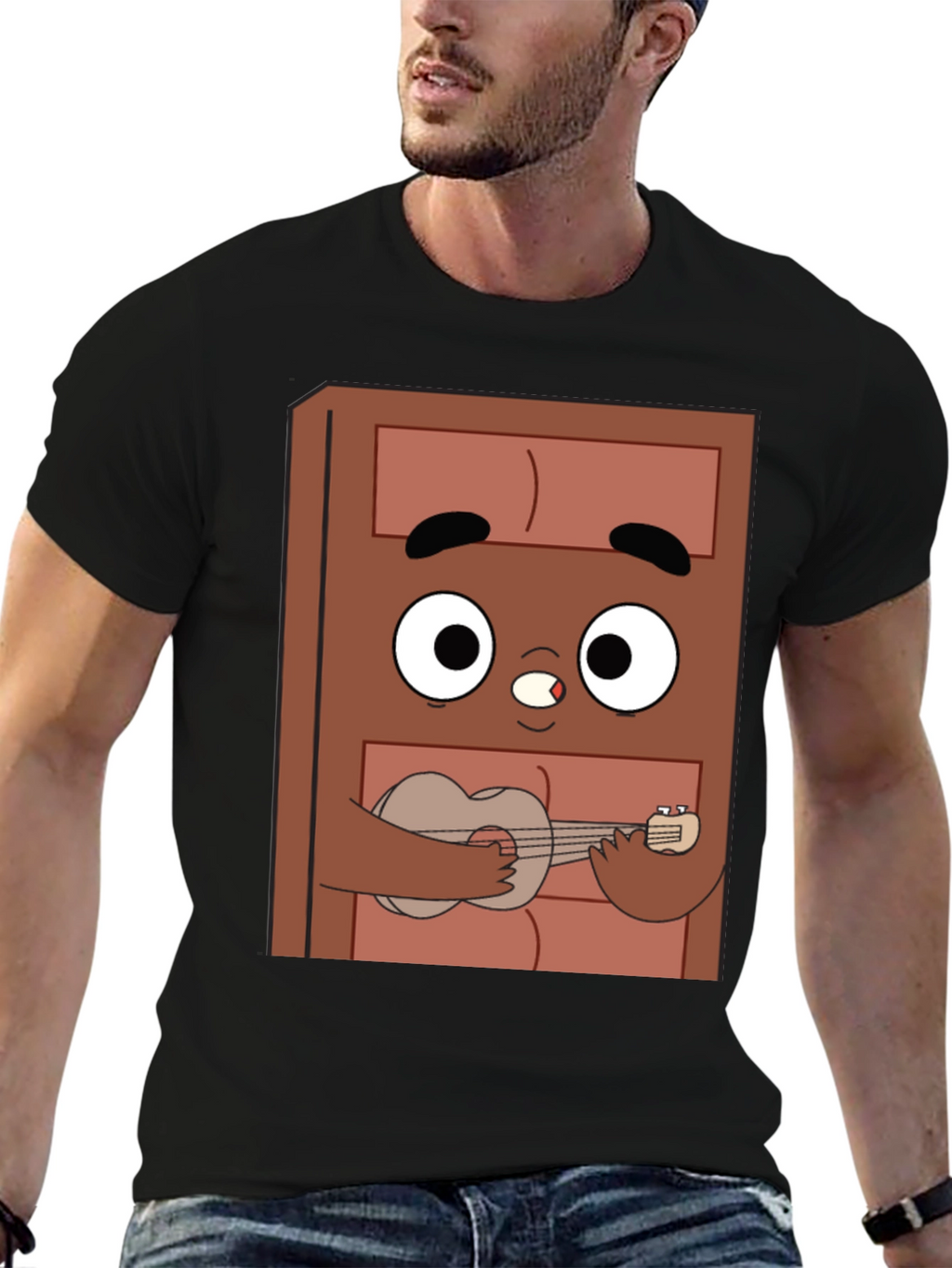 Cartoon Character Ukulele T-Shirt