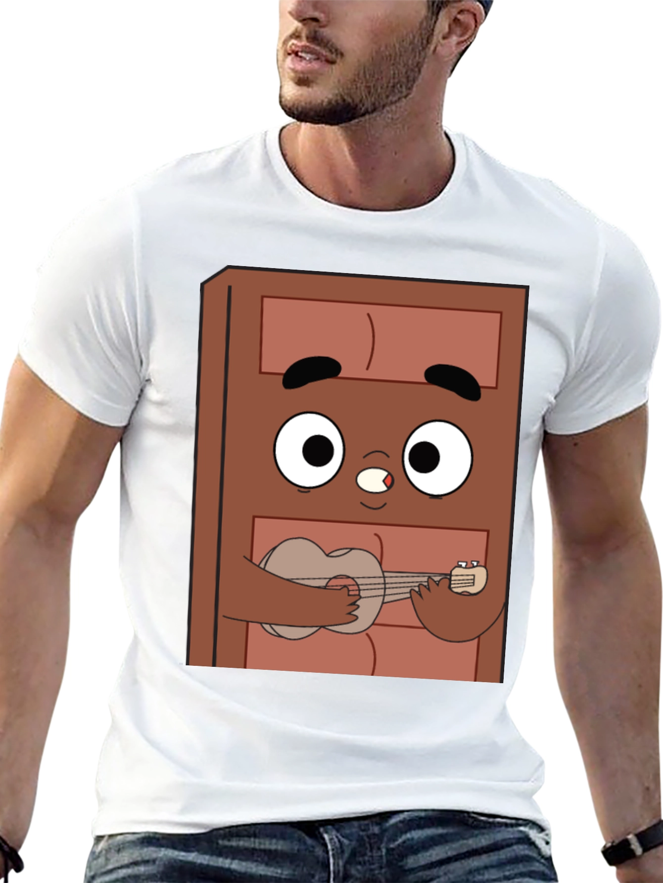 Cartoon Character Ukulele T-Shirt