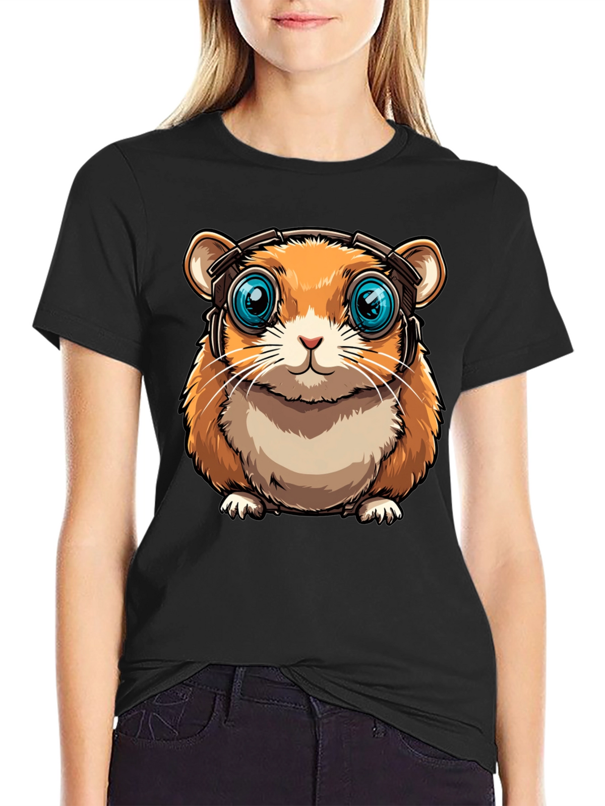 Hamster Headphone Graphic Tee