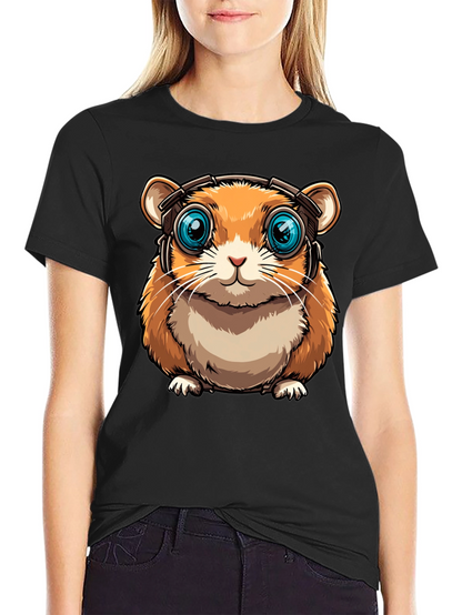 Hamster Headphone Graphic Tee