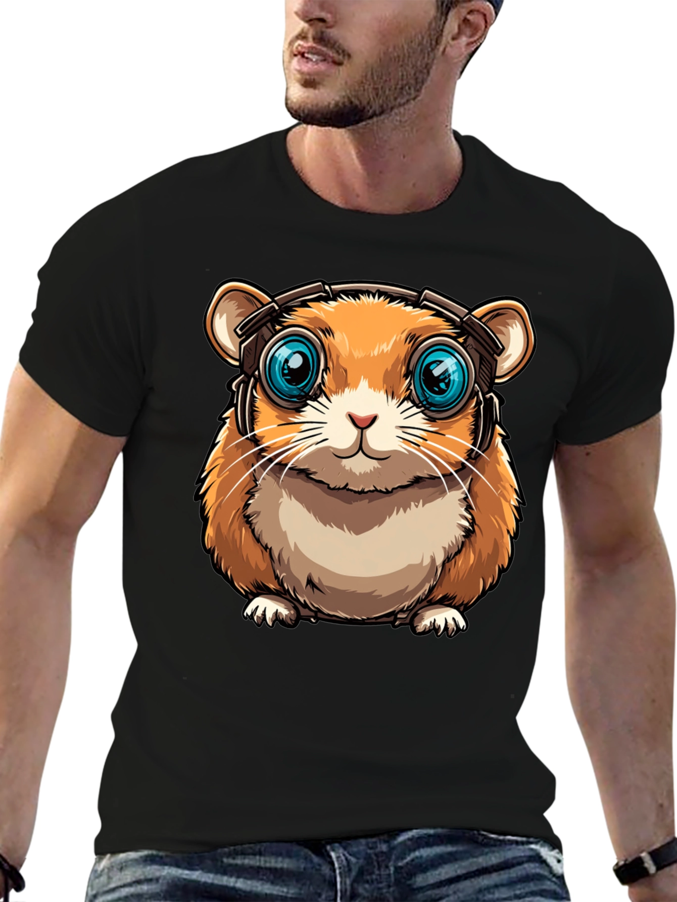 Hamster Headphone Graphic Tee