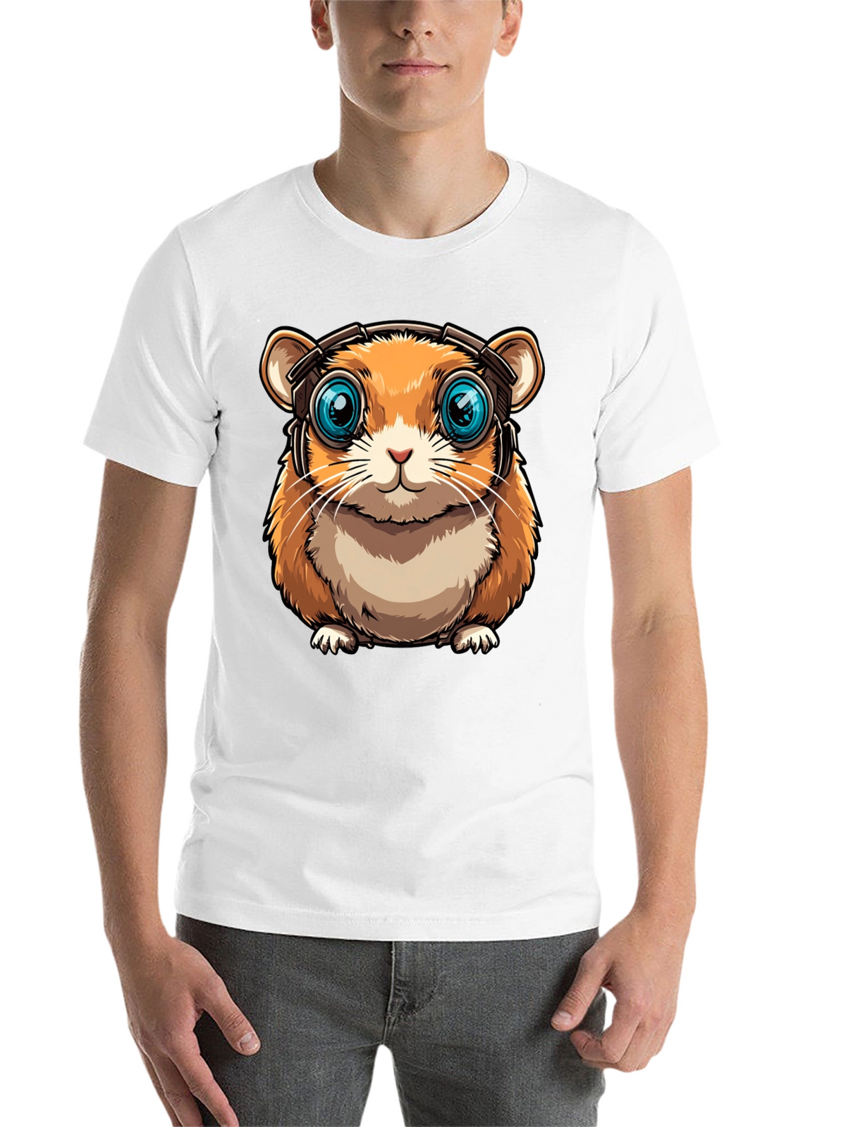 Hamster Headphone Graphic Tee