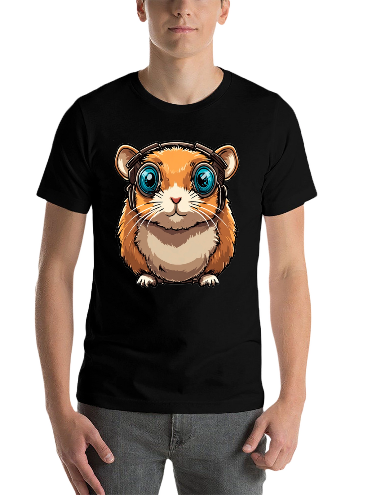 Hamster Headphone Graphic Tee