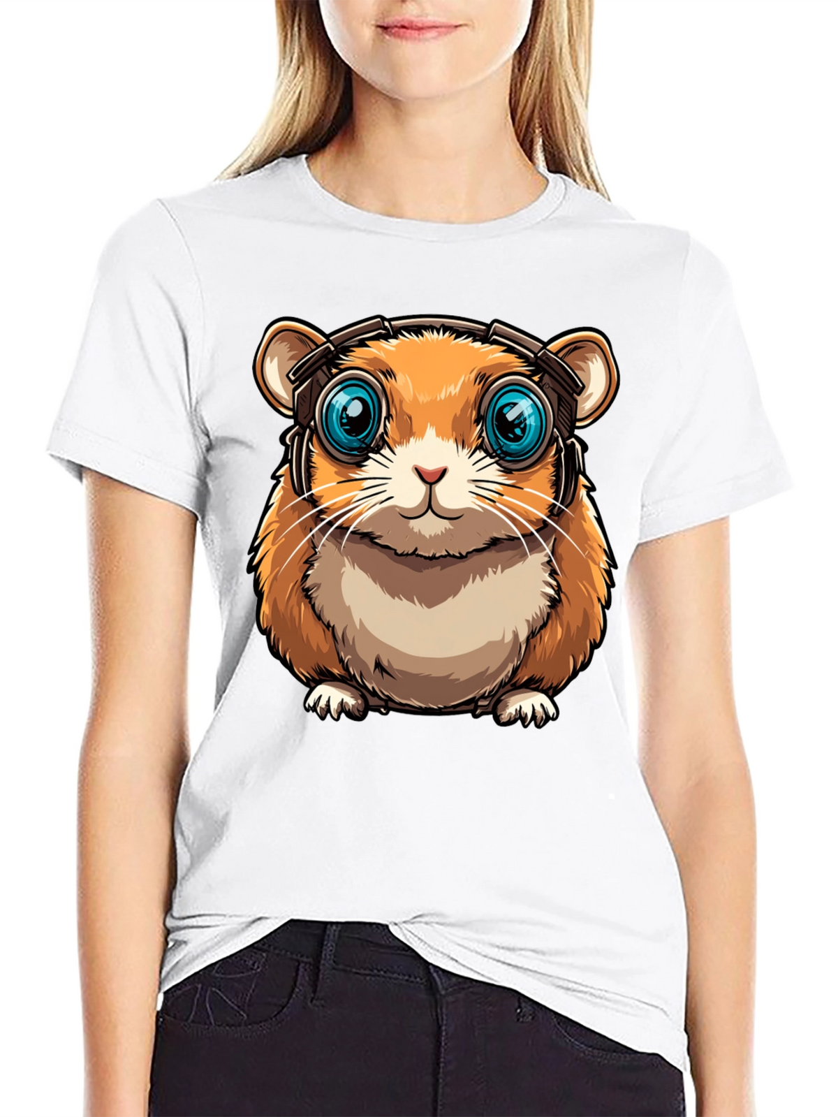Hamster Headphone Graphic Tee