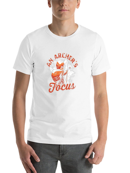 Archers Focus Graphic Tee - Black Cotton T-Shirt