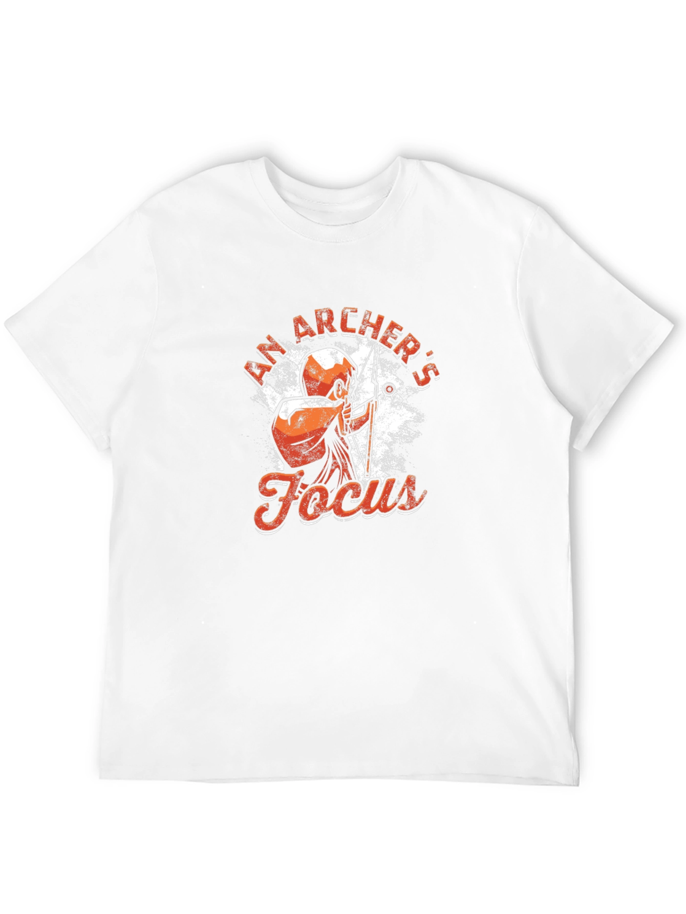 Archers Focus Graphic Tee - Black Cotton T-Shirt