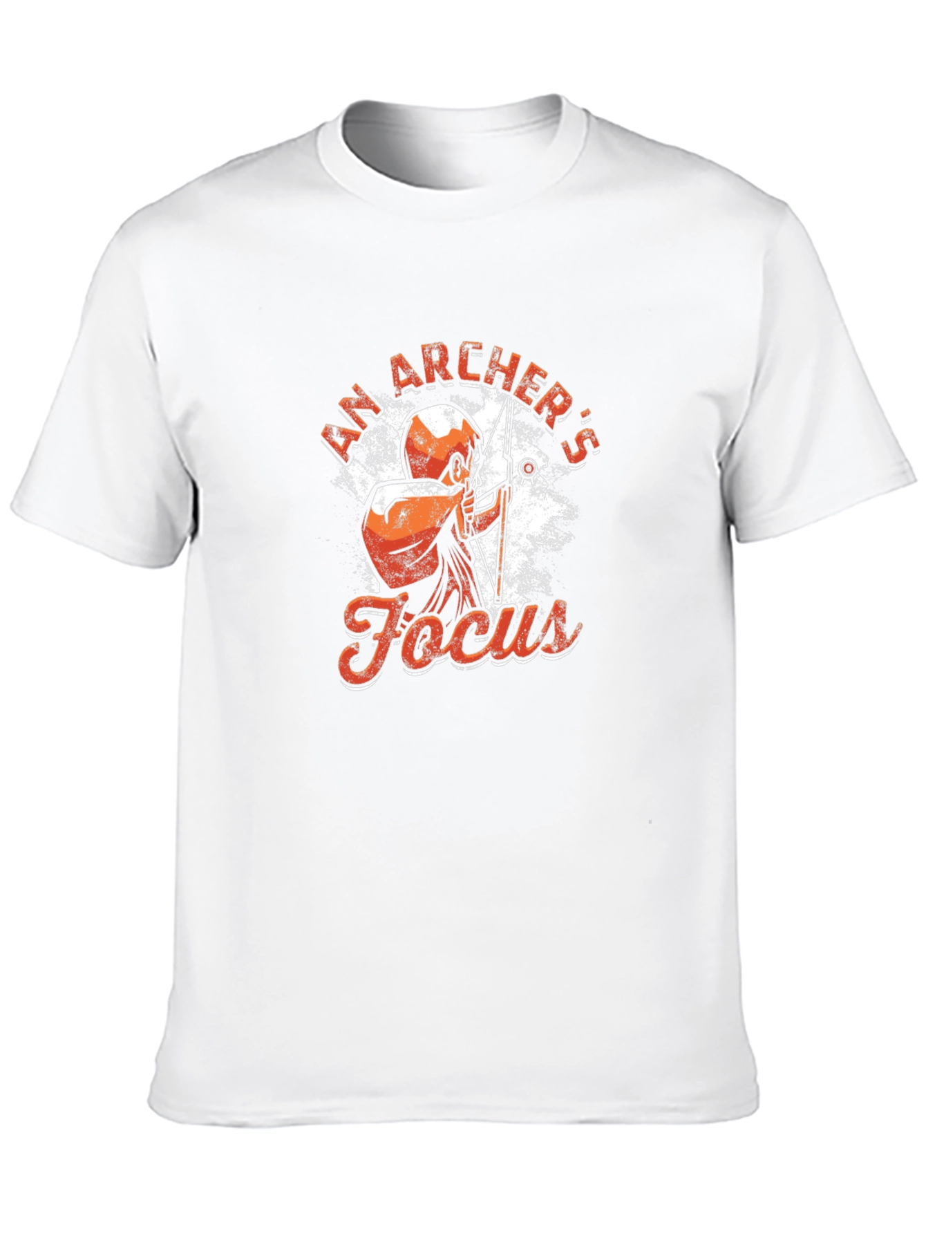 Archers Focus Graphic Tee - Black Cotton T-Shirt